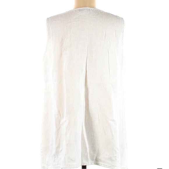 Christopher Calvin White Linen Tunic - Picture 2 of 2